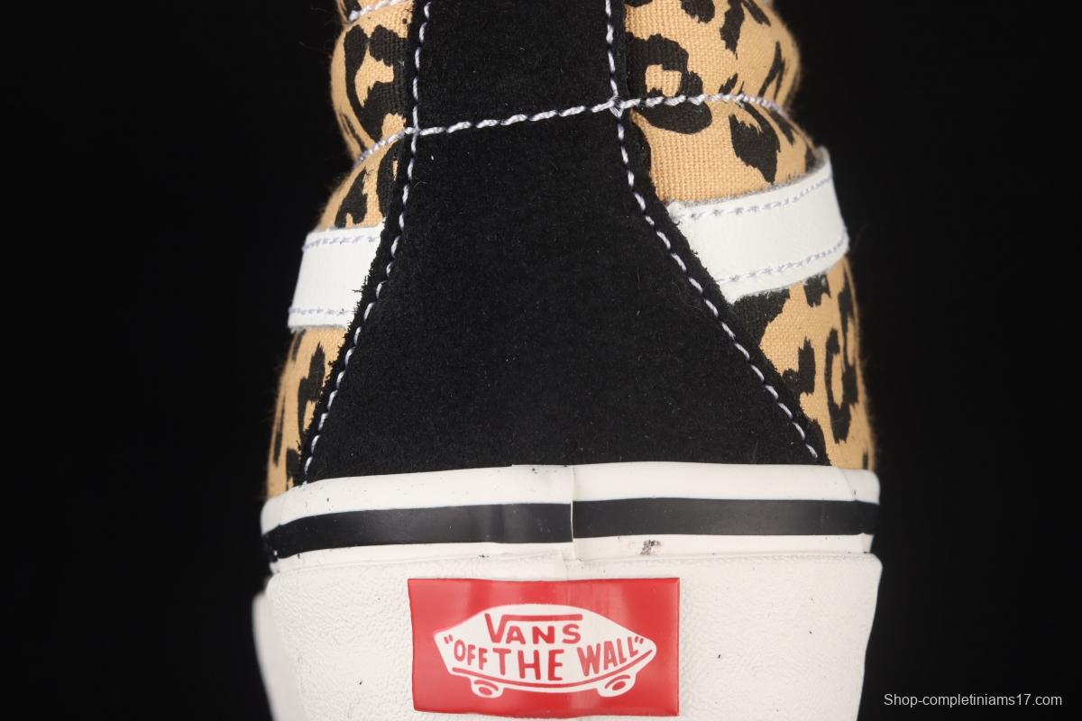 Vans UA SK8-Hi 38 DX Anaheim new leopard print high upper shoes VN0A38GFSGI