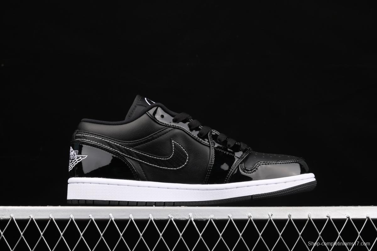 Air Jordan 1 Low ASW low-top all-Star patent leather black low-top basketball shoes DD1650-001