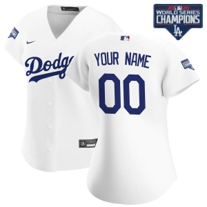 Women's White 2020 World Series Champions Home Custom Team Jersey