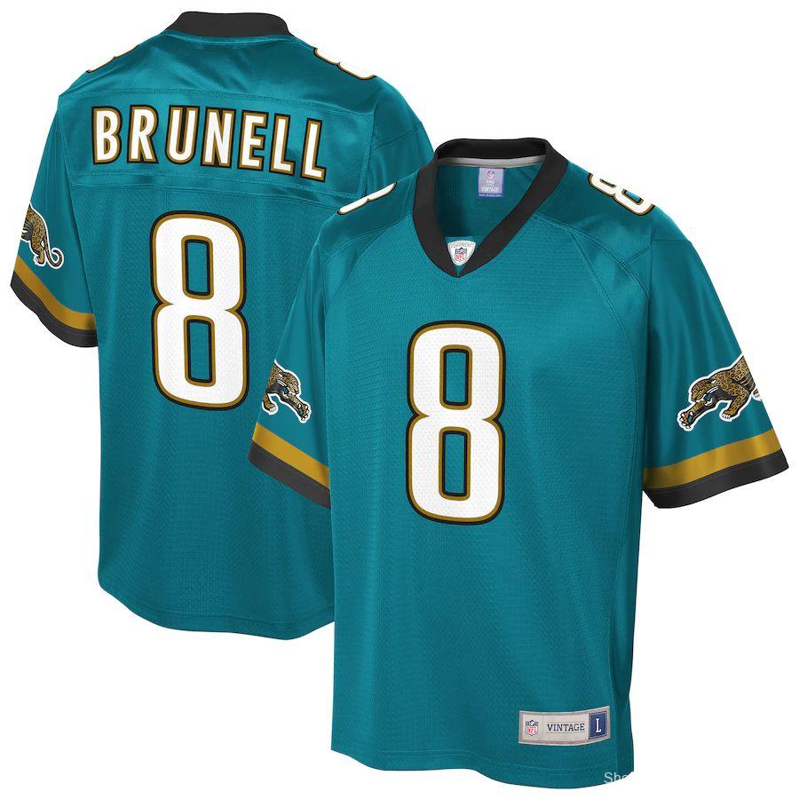 Men's Mark Brunell Pro Line Teal Retired Replica Player Limited Team Jersey