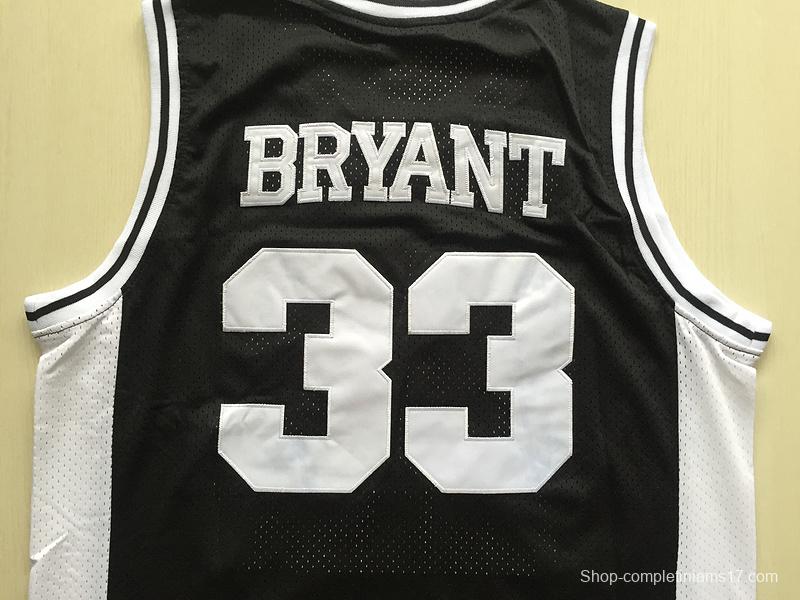 Kobe Bryant 33 Lower Merion High School Black Basketball Jersey