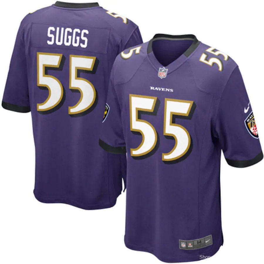 Youth Terrell Suggs Purple Player Limited Team Jersey