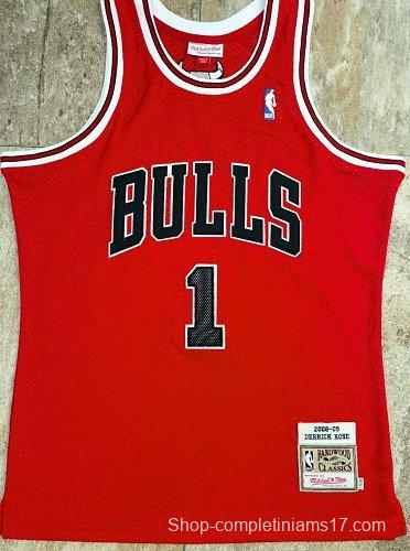 Men's Derrick Rose Red Retro Classic Team Jersey