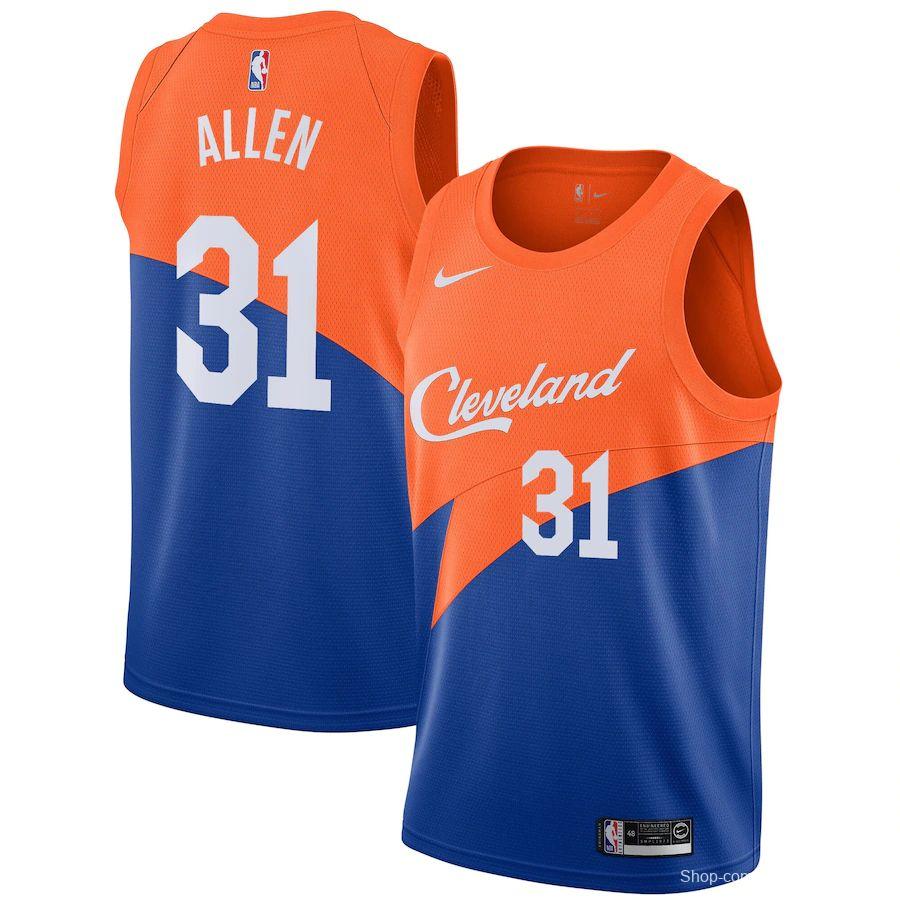 City Edition Club Team Jersey - Orange Blue - Jarrett Allen - Youth - 2018