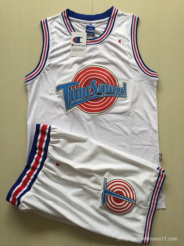 Michael Jordan 23 Movie Edition White Basketball Jersey Kit