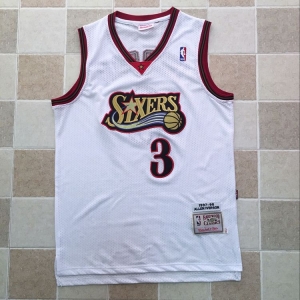 Men's Allen Iverson White Retro Classic Team Jersey