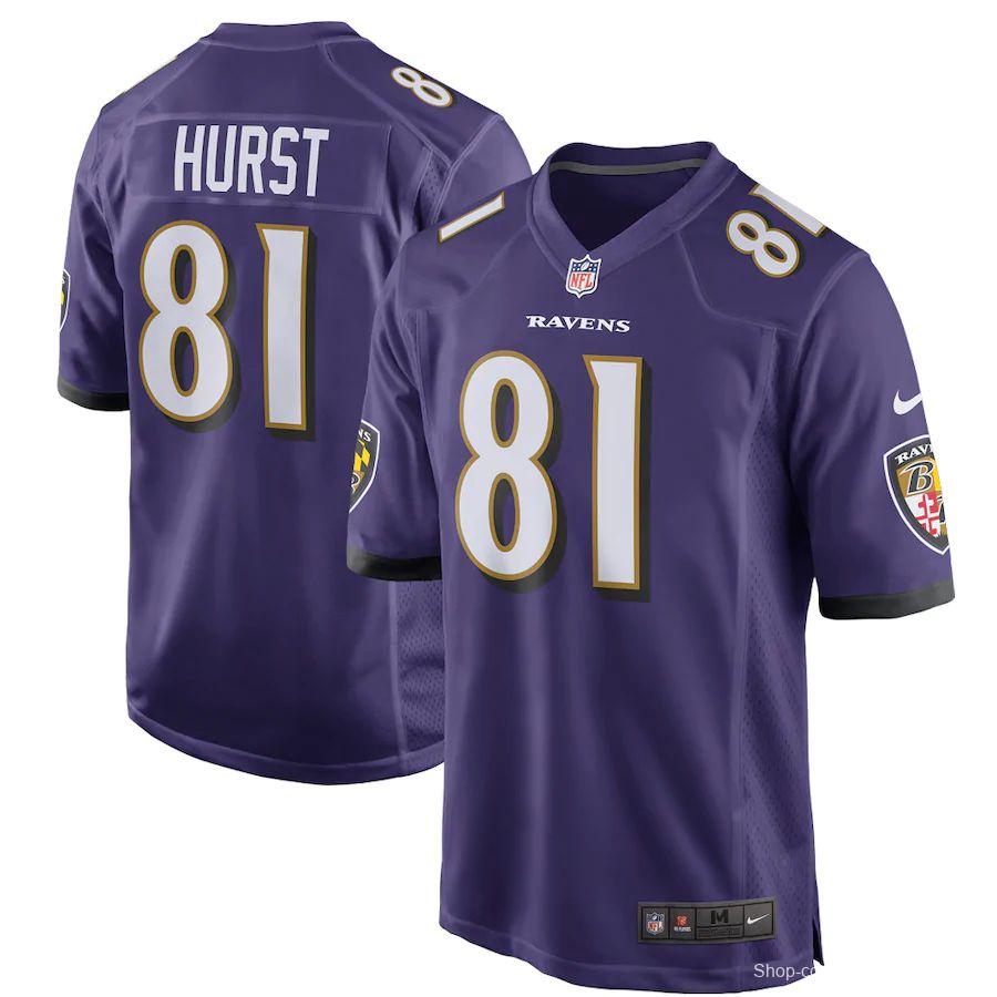 Men's Hayden Hurst Purple Player Limited Team Jersey