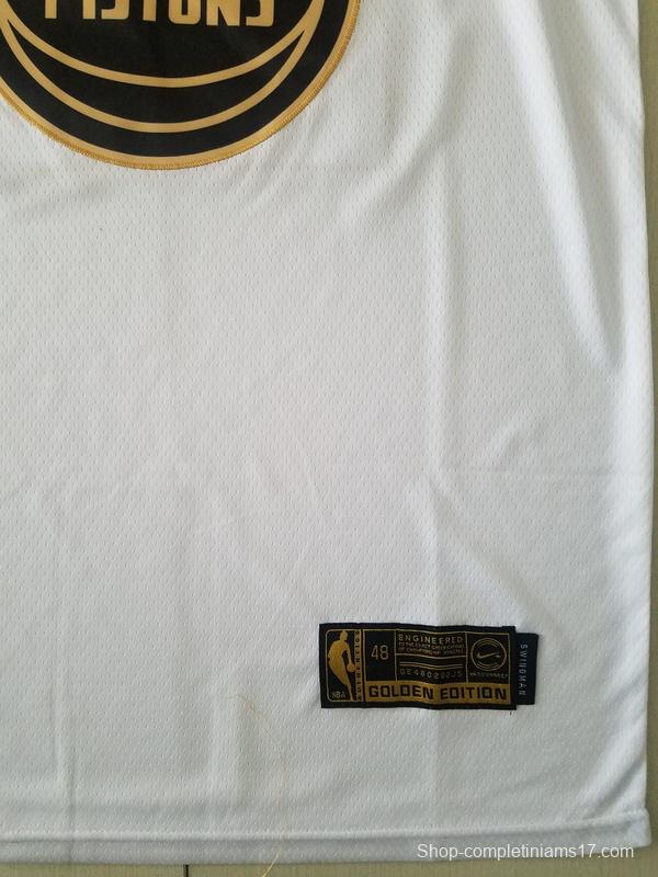 Derrick Rose 25 White Golden Edition Jersey