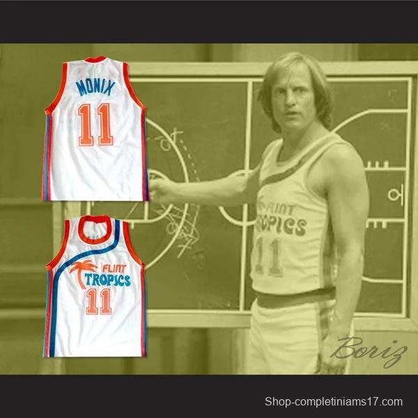 Flint Tropics 11 Ed Monix Basketball Jersey Semi Pro Team