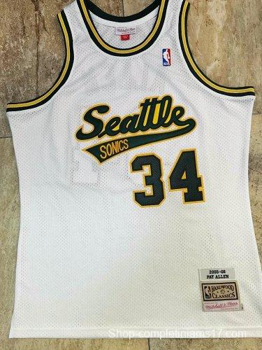 Men's Ray Allen White Retro Classic Team Jersey