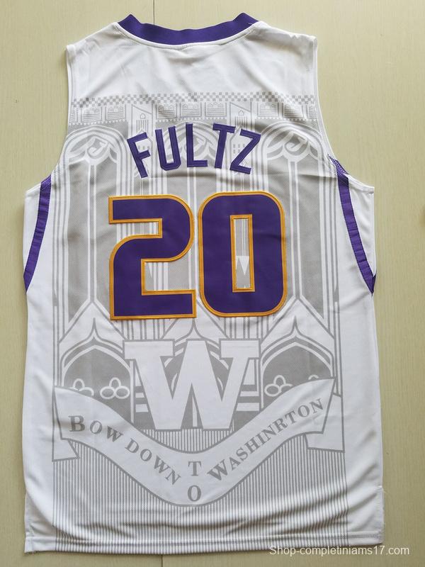 Markelle Fultz 20 Washington College White Basketball Jersey