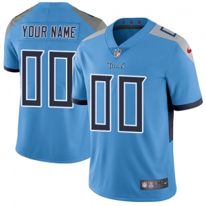 Men's Light Blue Custom Limited Team Jersey