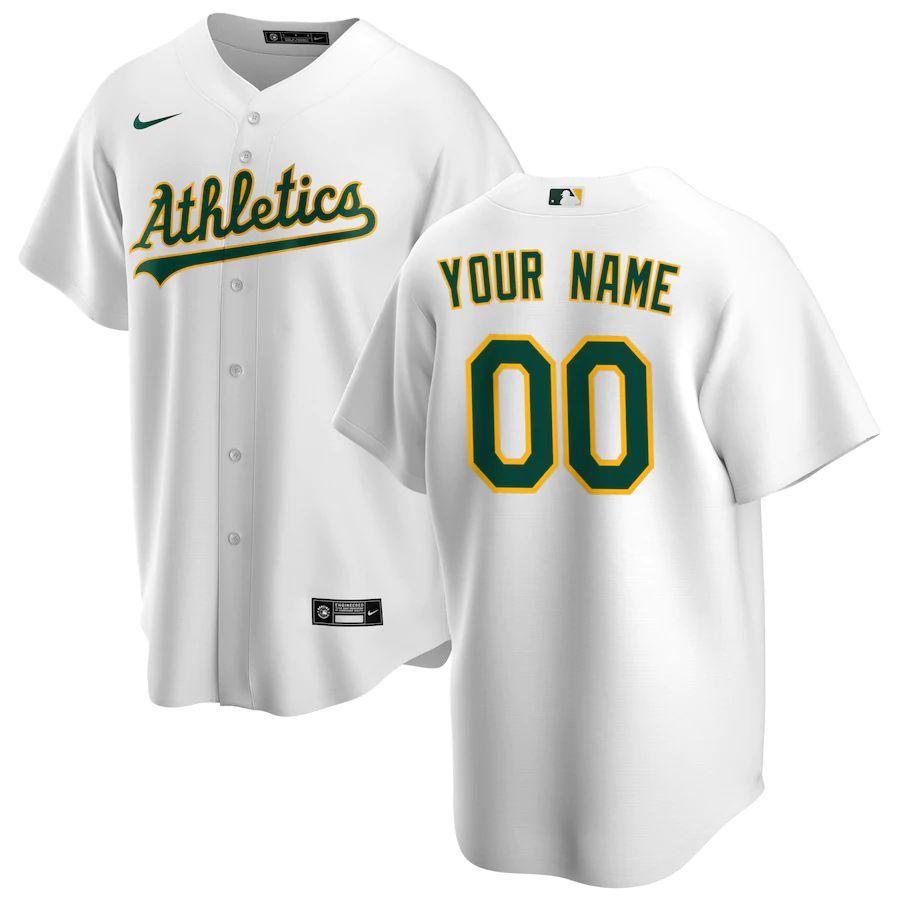 Youth White 2020 Home Custom Team Jersey