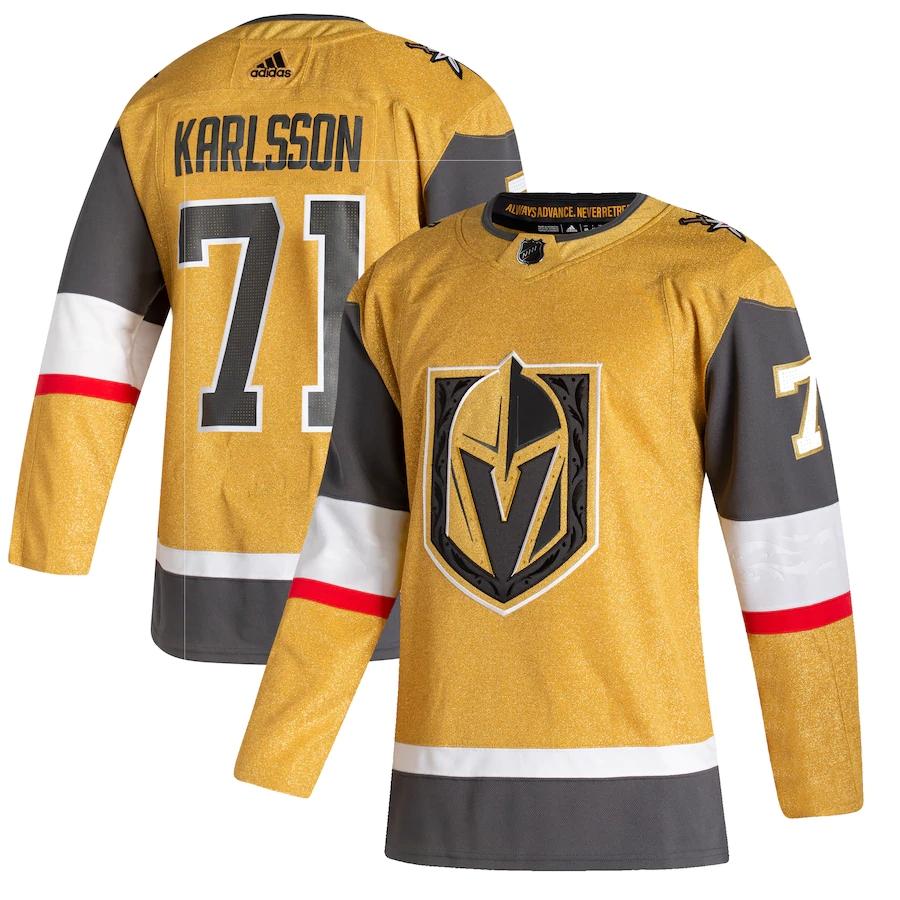 Men's William Karlsson Gold 202021 Alternate Player Team Jersey