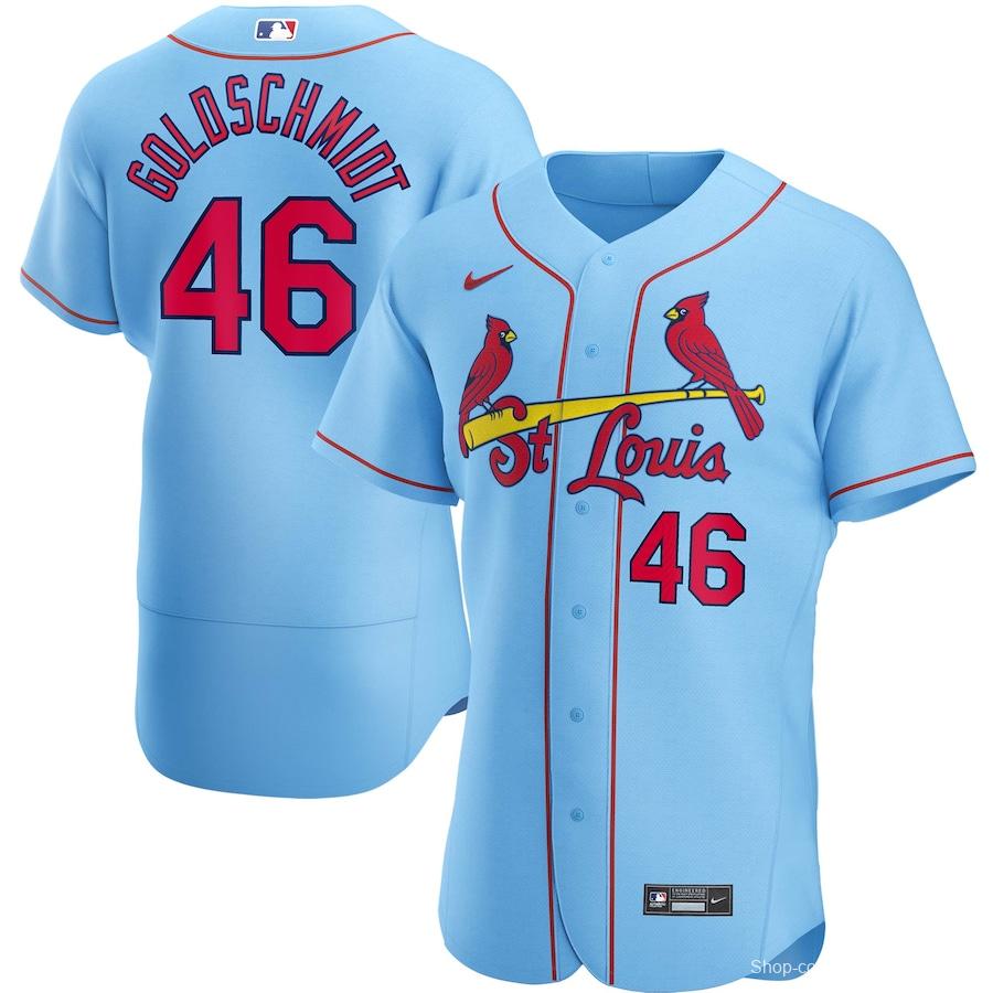 Men's Paul Goldschmidt Light Blue Alternate 2020 Authentic Player Team Jersey