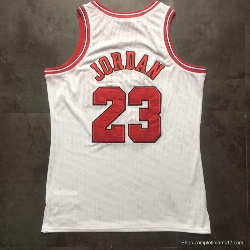 Men's Michael Jordan White Retro Classic Team Jersey