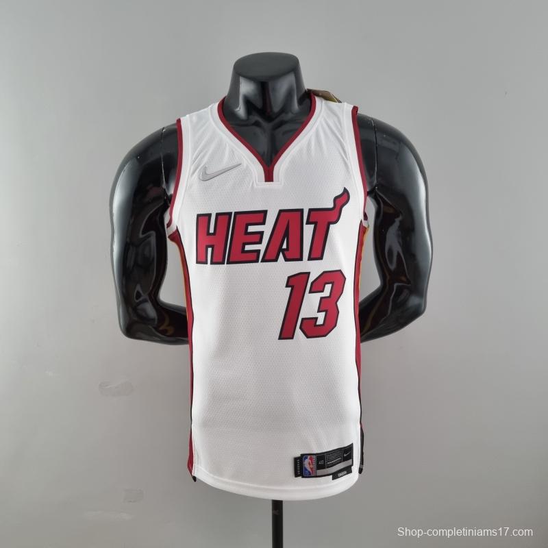 75th Anniversary Miami Heat ADEBAYO#13 White NBA Jersey