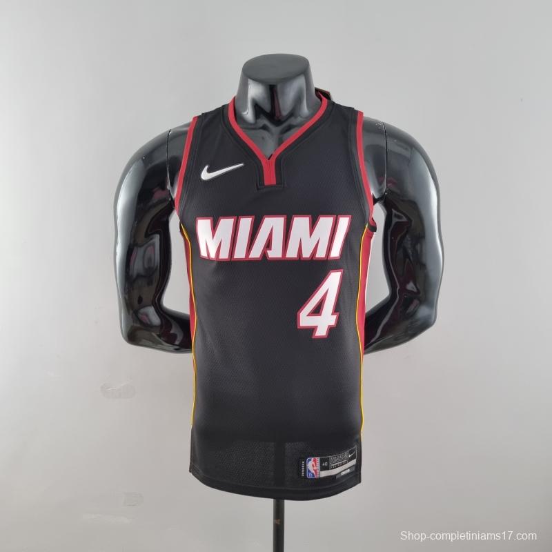 75th Anniversary Miami Heat OLADIPO#4 Black NBA Jersey