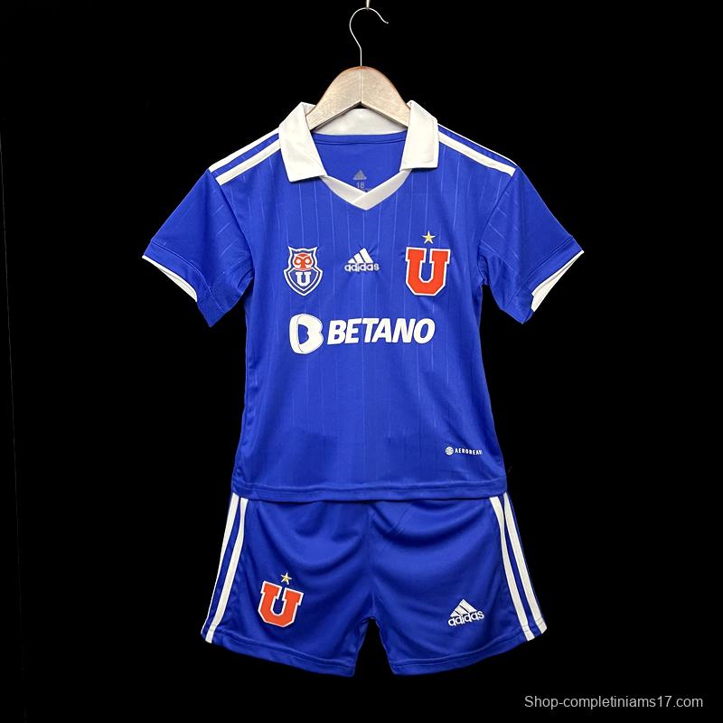 22/23 Chile Universidad De Home Kids 16-28 Soccer Jersey