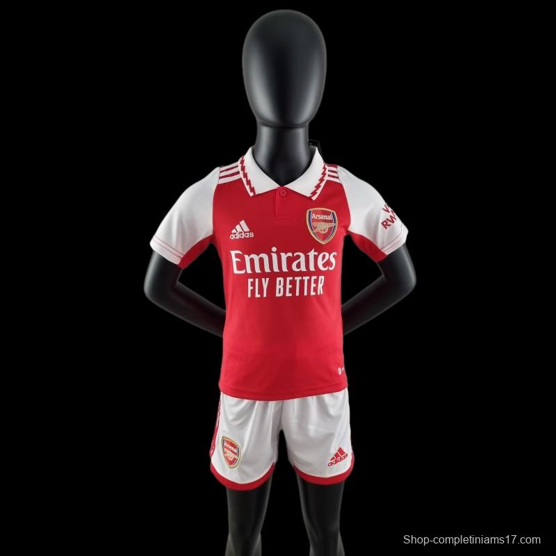 22/23 Arsenal Home Kids SIZS:16-28 Soccer Jersey