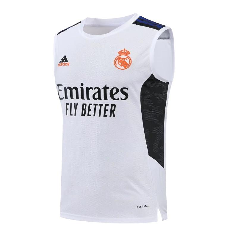 22/23 Real Madrid Pre-match Training Jersey White Vest