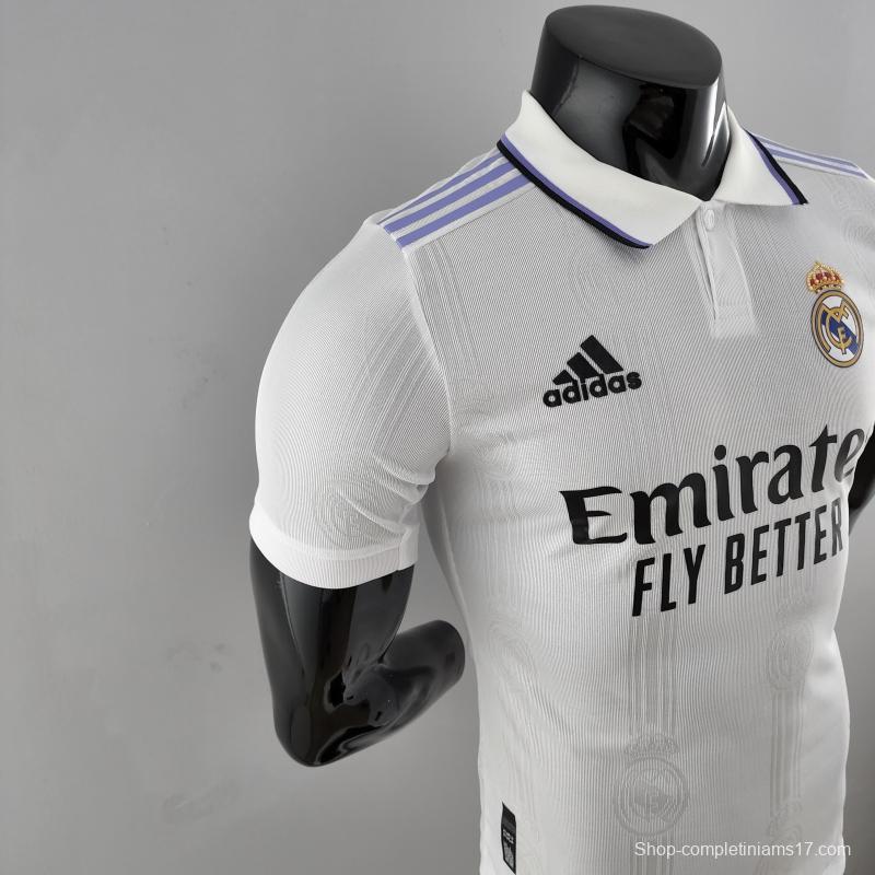 Player Version 22/23 Real Madrid Home Soccer Jersey