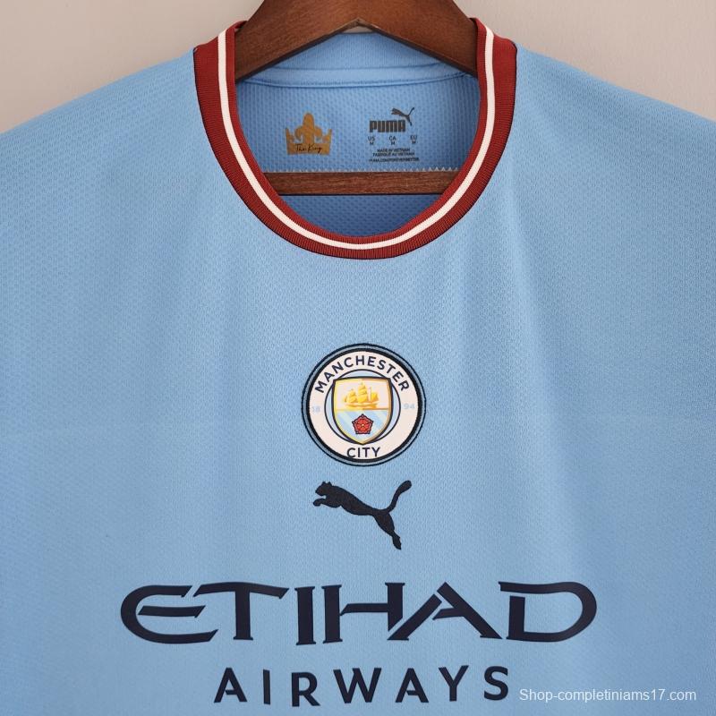 Retro 22/23 Manchester City Home Jersey