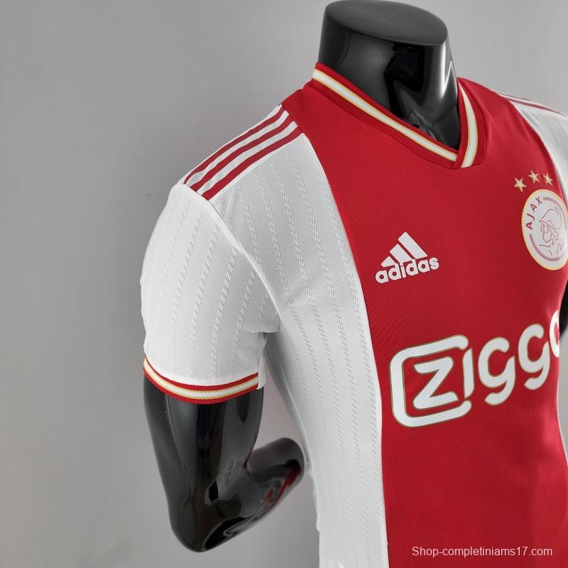 Player Version 22/23 Ajax Home Soccer Jersey