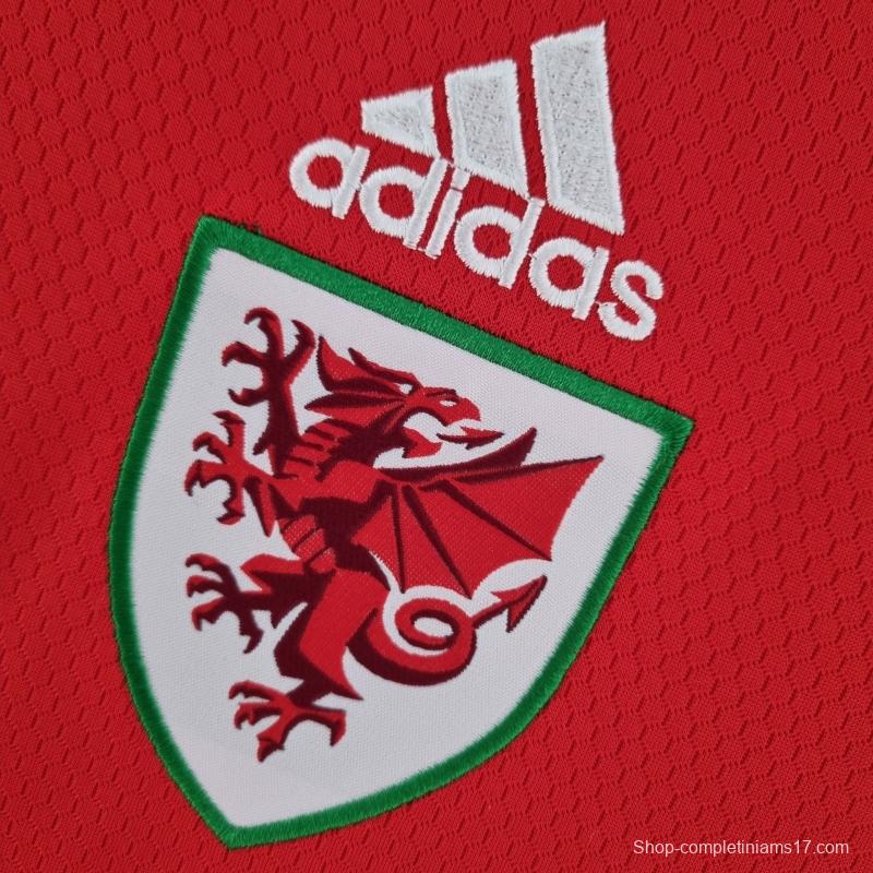 2022 Women Wales Red Soccer Jersey