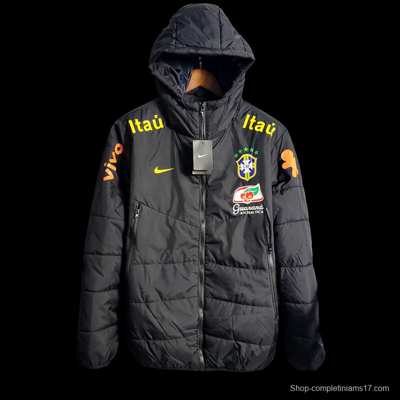 2022 Brazil Black Downcoat Jacket