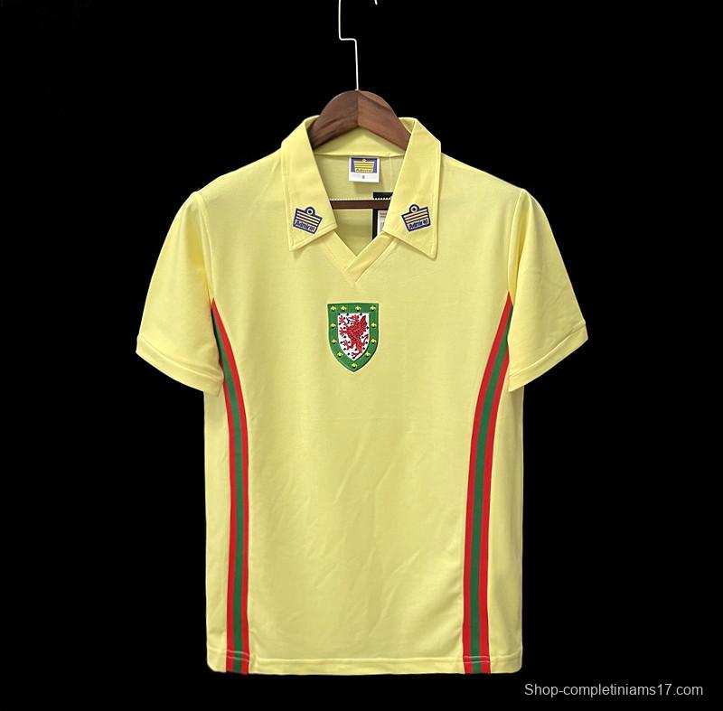 Retro 76/79 Wales away Soccer Jersey