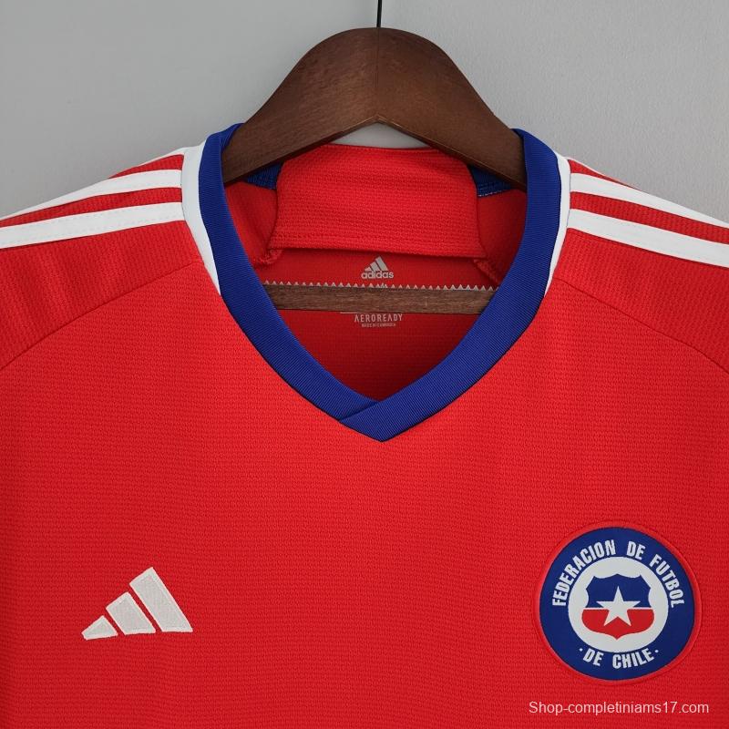 2022 Chile Home Soccer Jersey