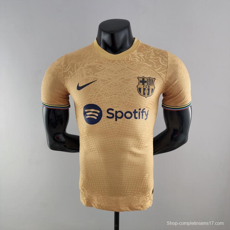 Player Version 22/23 Barcelona Away Soccer Jersey