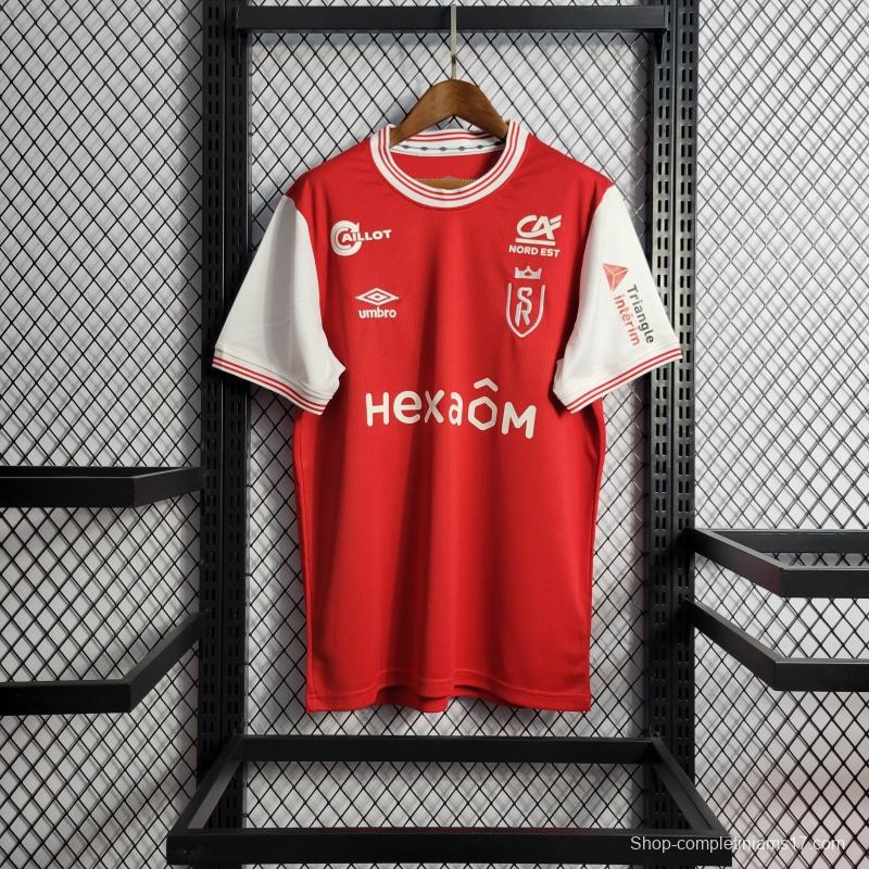 22/23 Reims Home Soccer Jersey