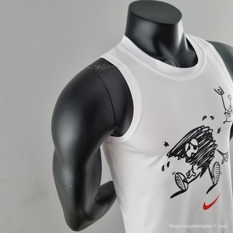 2022 NIKE White Vest Shirts #K000187