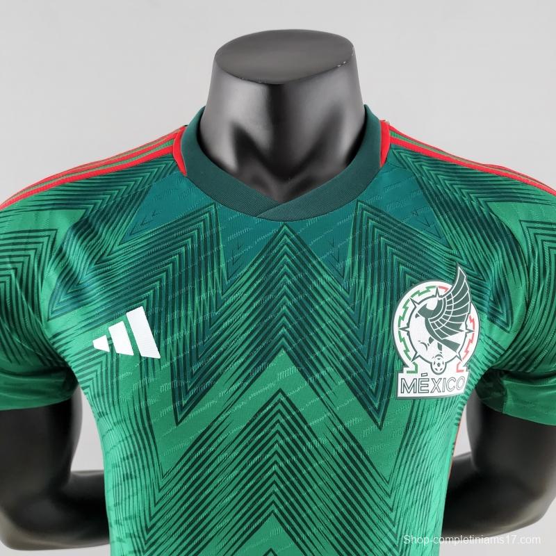 Player Version 2022 Mexico Home Soccer Jersey