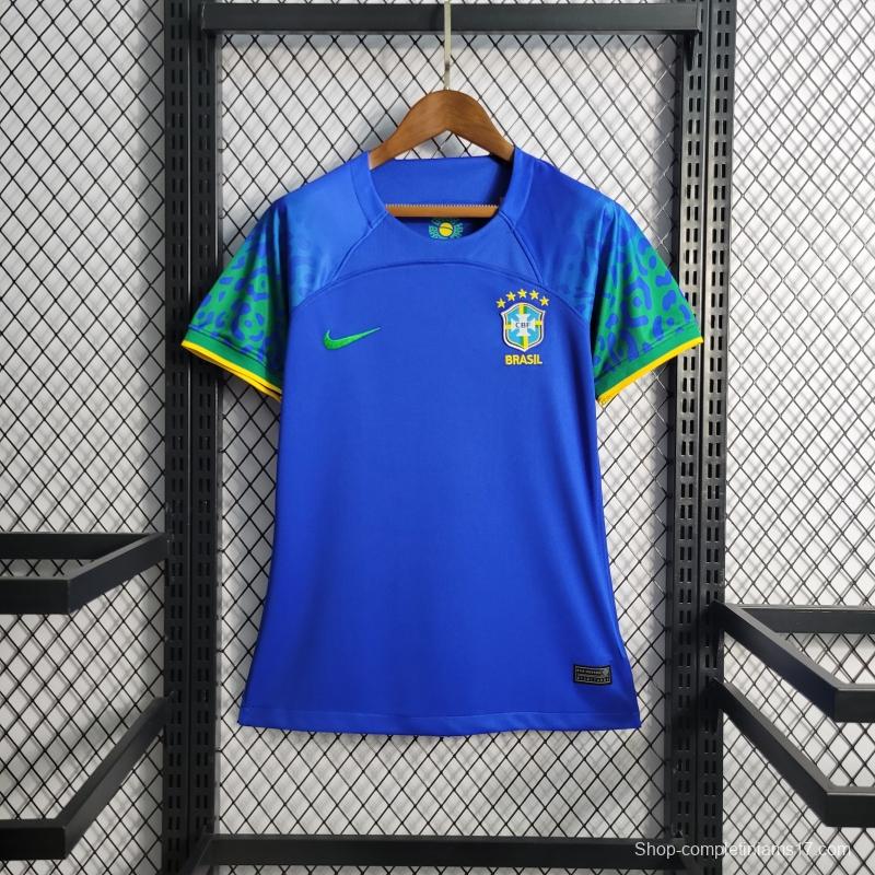 2022 Woman Brazil Away Soccer Jersey