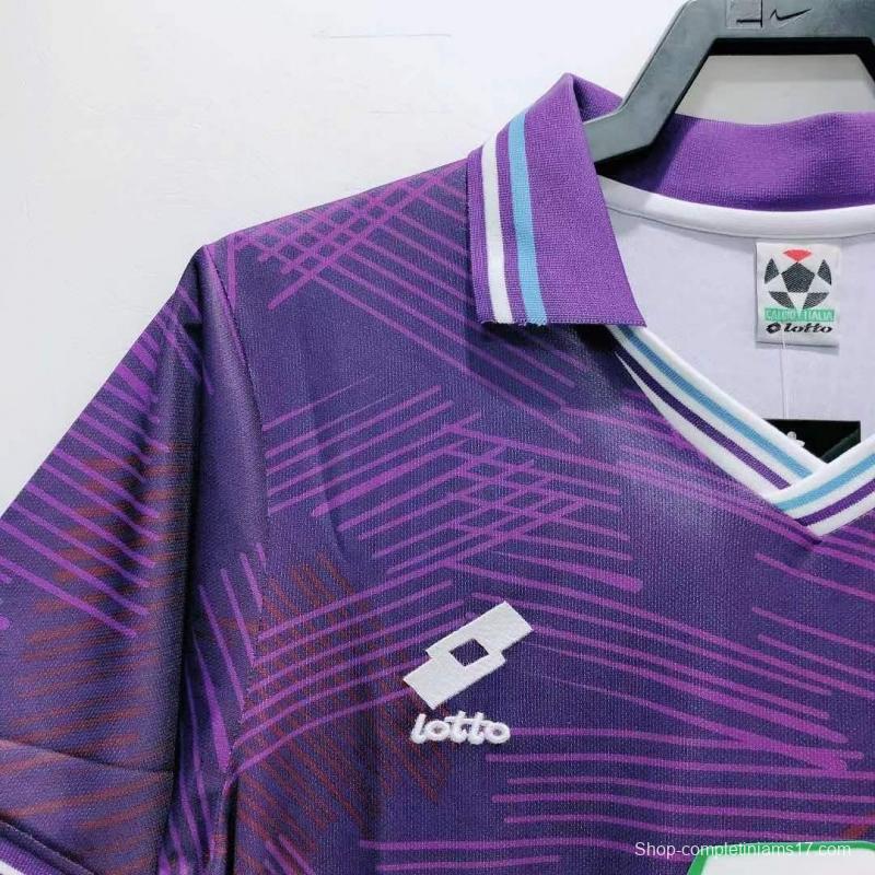 Retro 92/93 Fiorentina Home Soccer Jersey