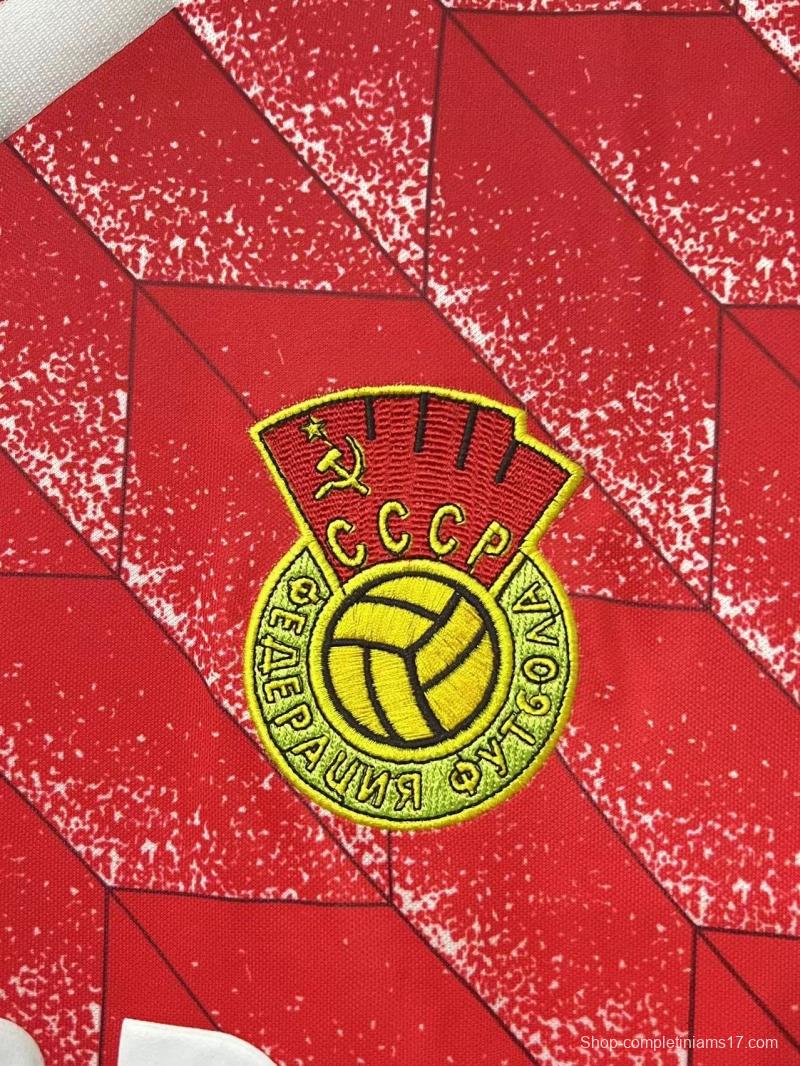 Retro 88/89 USSR Home Soccer Jersey
