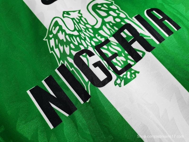 Retro 1996 Nigeria Home Soccer Jersey