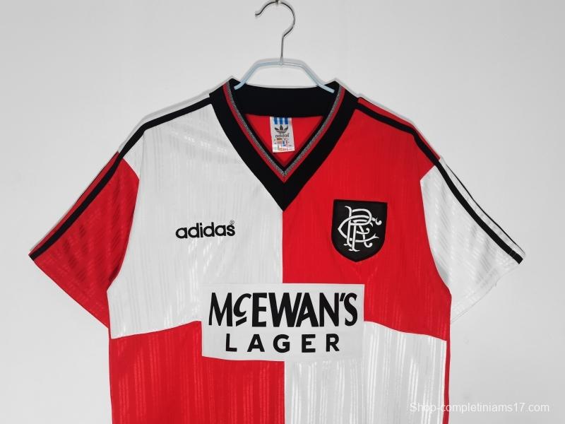 Retro 1995/96 Rangers Away Soccer Jersey