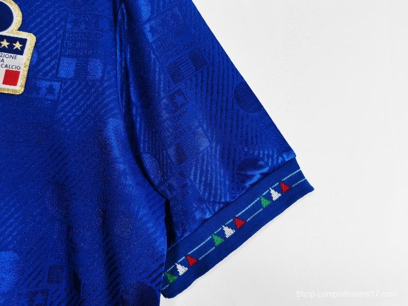 Retro 1994 Italy Home Soccer Jersey