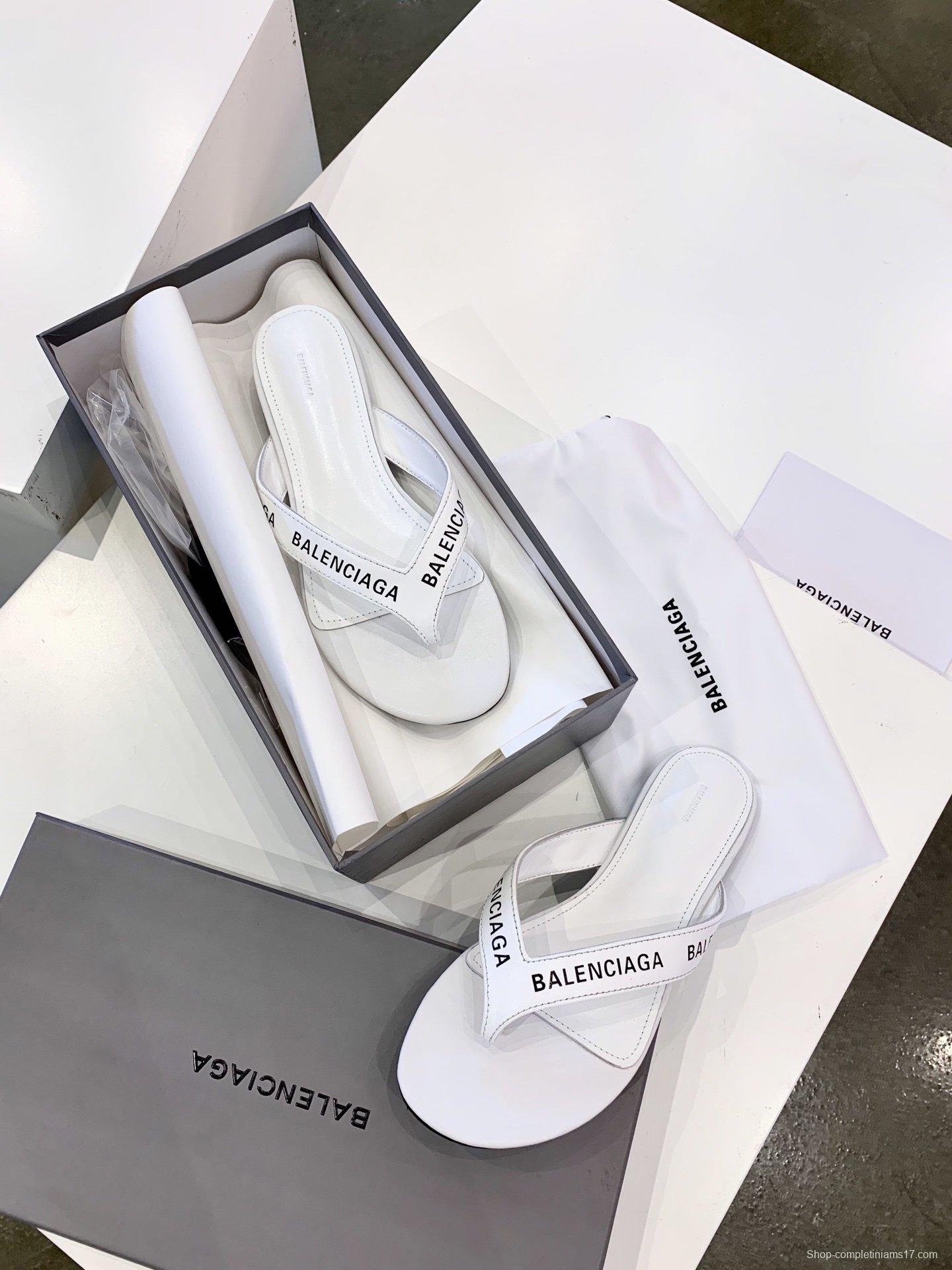 3 Color Men/Women Balenciaga Slipper White/Black/Silver