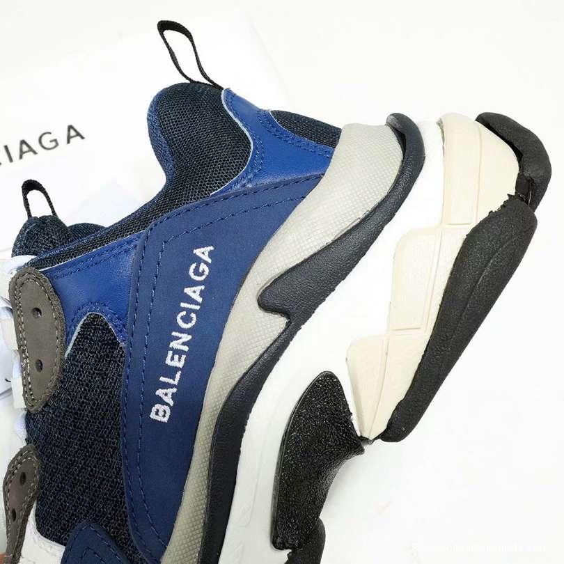 Men/Women Balenciaga Triple-S Sneaker Navy Item 6380340