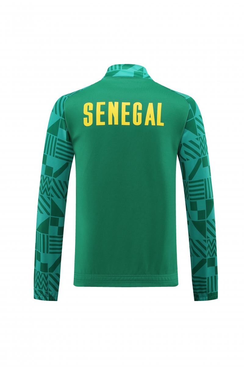 2022 Senegal Green Full Zipper Tracksuit