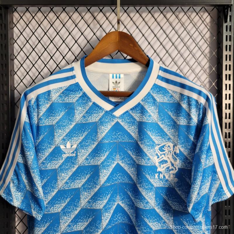 Retro 1988 Netherlands Away Blue Jersey