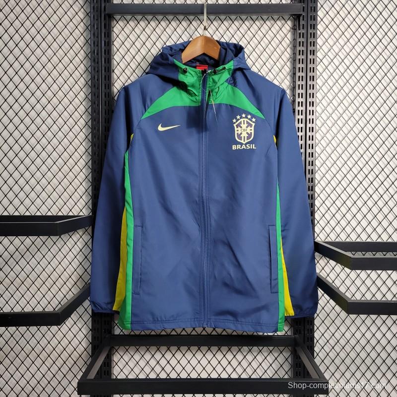 2023 Brazil Royal Blue Windbreaker