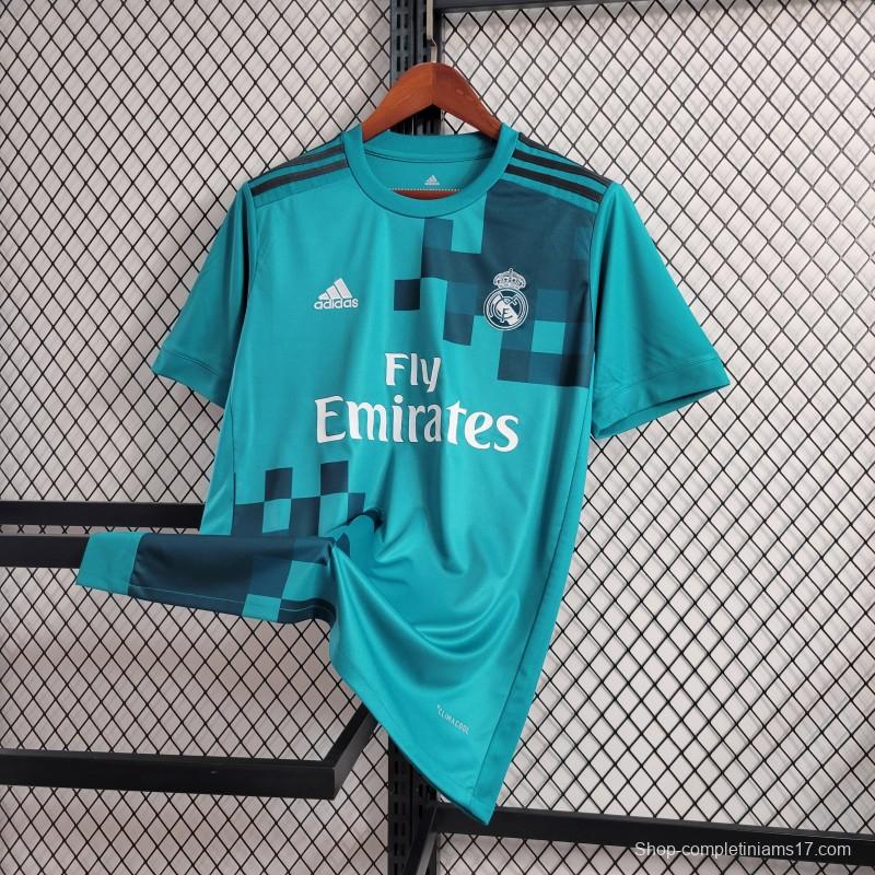 Retro 17-18 Real Madrid Third Blue Jersey