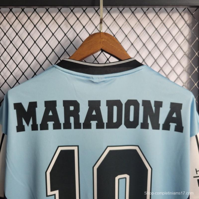 Retro 2001 Argentina Maradona #10 Commemorative Edition Jersey