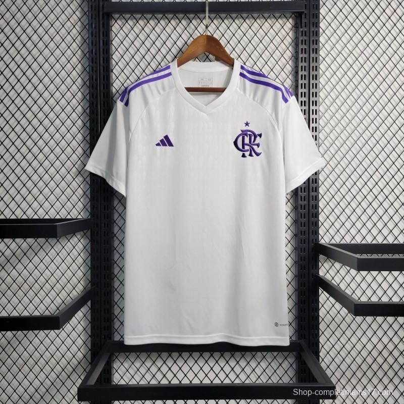 23-24 Flamengo Goalkeeper White Jersey